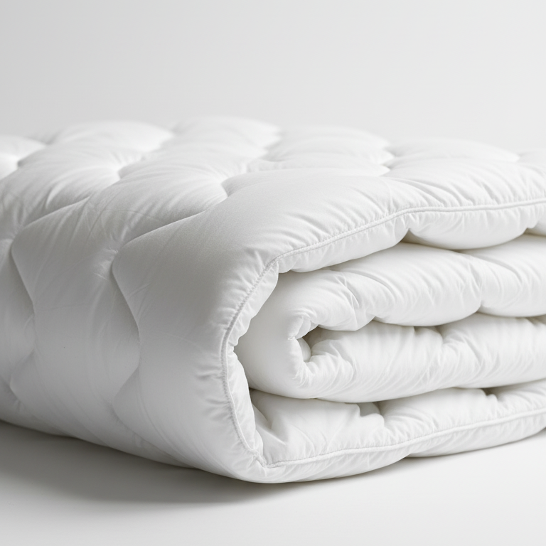 Balta dygsniuota universali antklodė